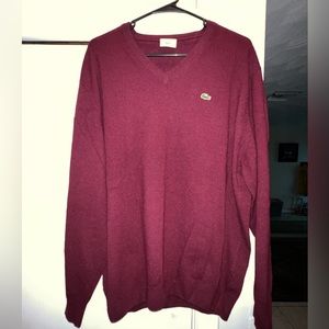 Lacoste Red Sweater size Small